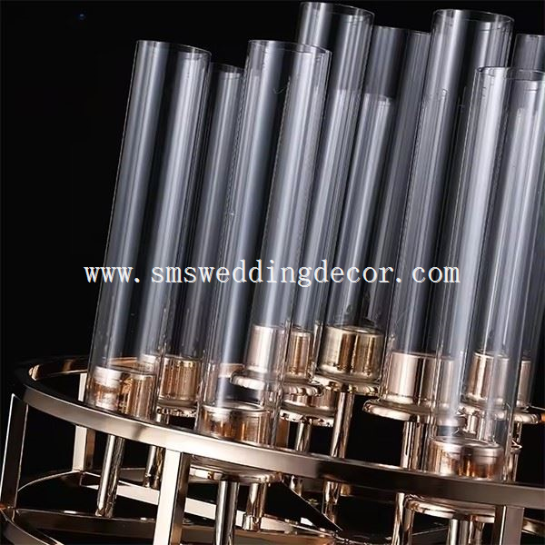 gold floor candle holders