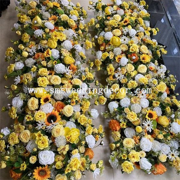 flower runner for aisle